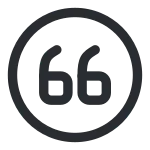Quote Down Circle SVG Icon